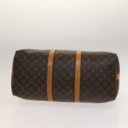 Louis Vuitton Keepall Bandouliere Bag Monogram Canvas, BROWN, CANVAS, Travel bag