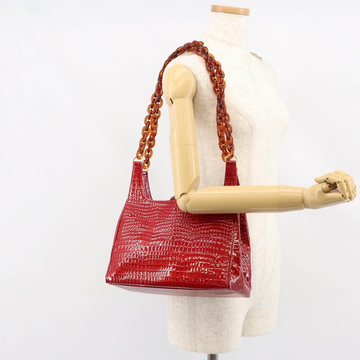 Givenchy Shoulder Bag Patent leather, RED, PATENT_LEATHER, Shoulder bag