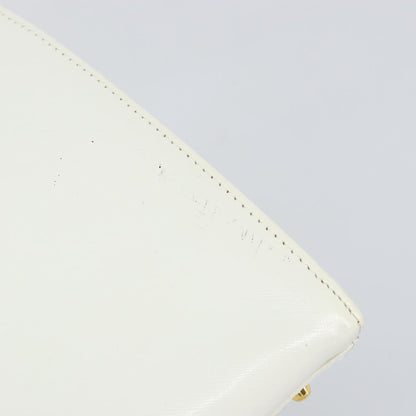 Versace Vintage Handbag Leather, WHITE, LEATHER, Handbag