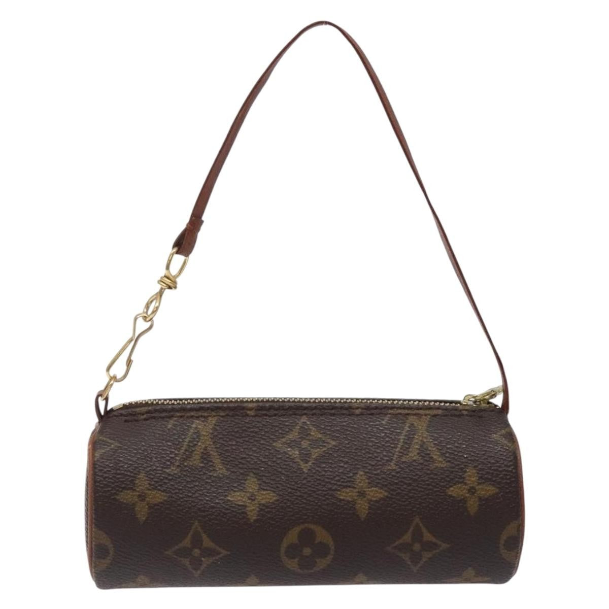 Louis Vuitton Papillon Pochette Monogram Canvas, BROWN, CANVAS, Handbag