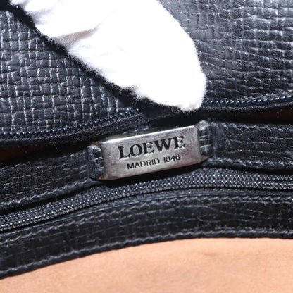 Loewe Vintage Shoulder Bag Leather, BLACK, LEATHER, Shoulder bag