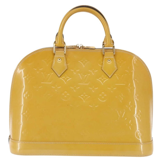 Louis Vuitton Alma Handbag Patent Leather, BEIGE, PATENT_LEATHER, Handbag
