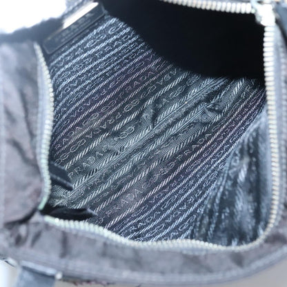 Prada Flat Crossbody Bag Tessuto, BLACK, NYLON, Shoulder bag