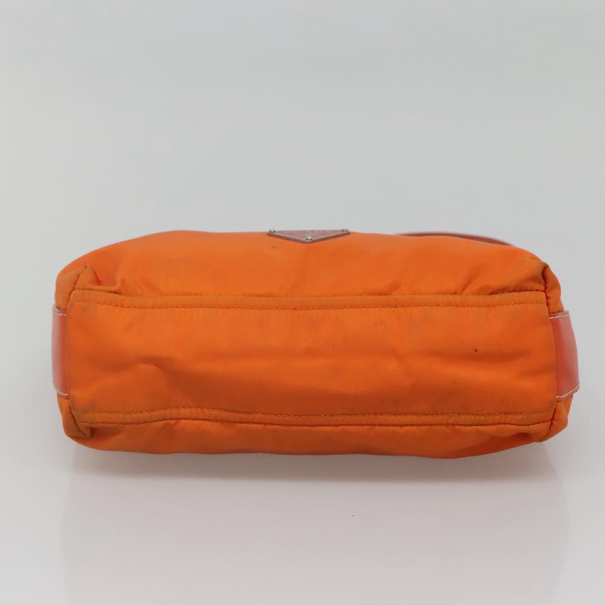 Prada Zip Shoulder Bag Tessuto, ORANGE, NYLON, Shoulder bag