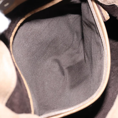 Saint Laurent Vintage Shoulder Bag Suede, BEIGE, SUEDE, Shoulder bag