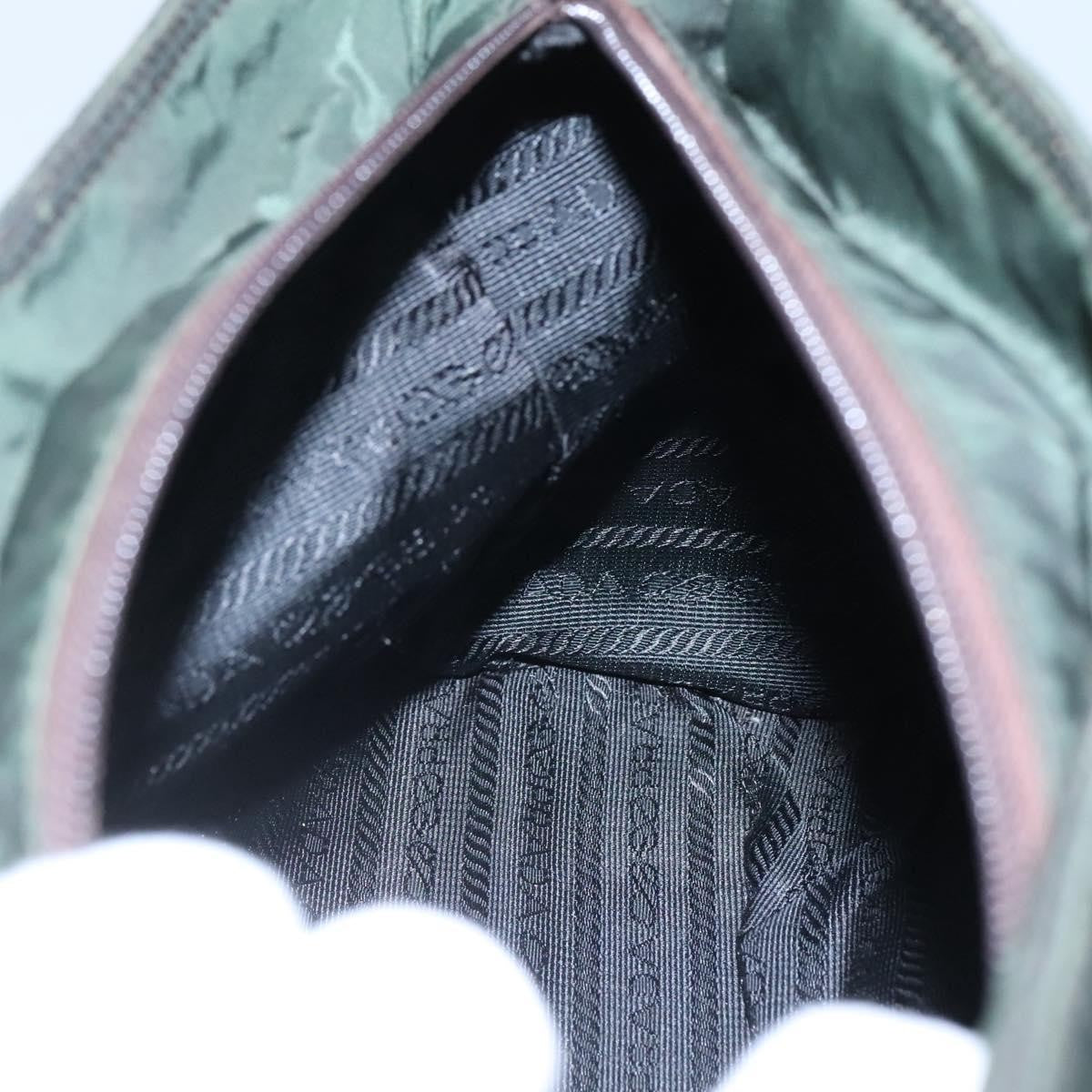 Prada Vintage Chain Tote Tessuto, GREEN, NYLON, Tote bag