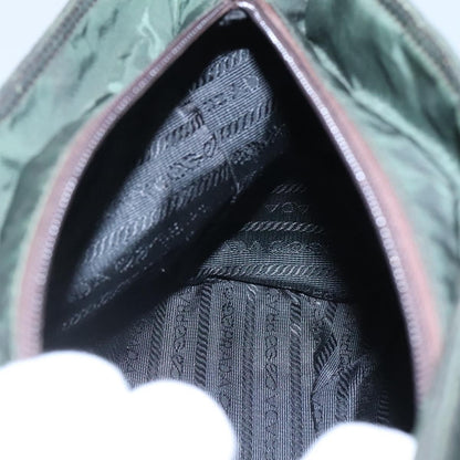 Prada Vintage Chain Tote Tessuto, GREEN, NYLON, Tote bag
