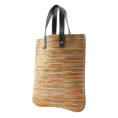 Hermes Ahmedabad Tote Canvas, ORANGE, CANVAS, Tote bag