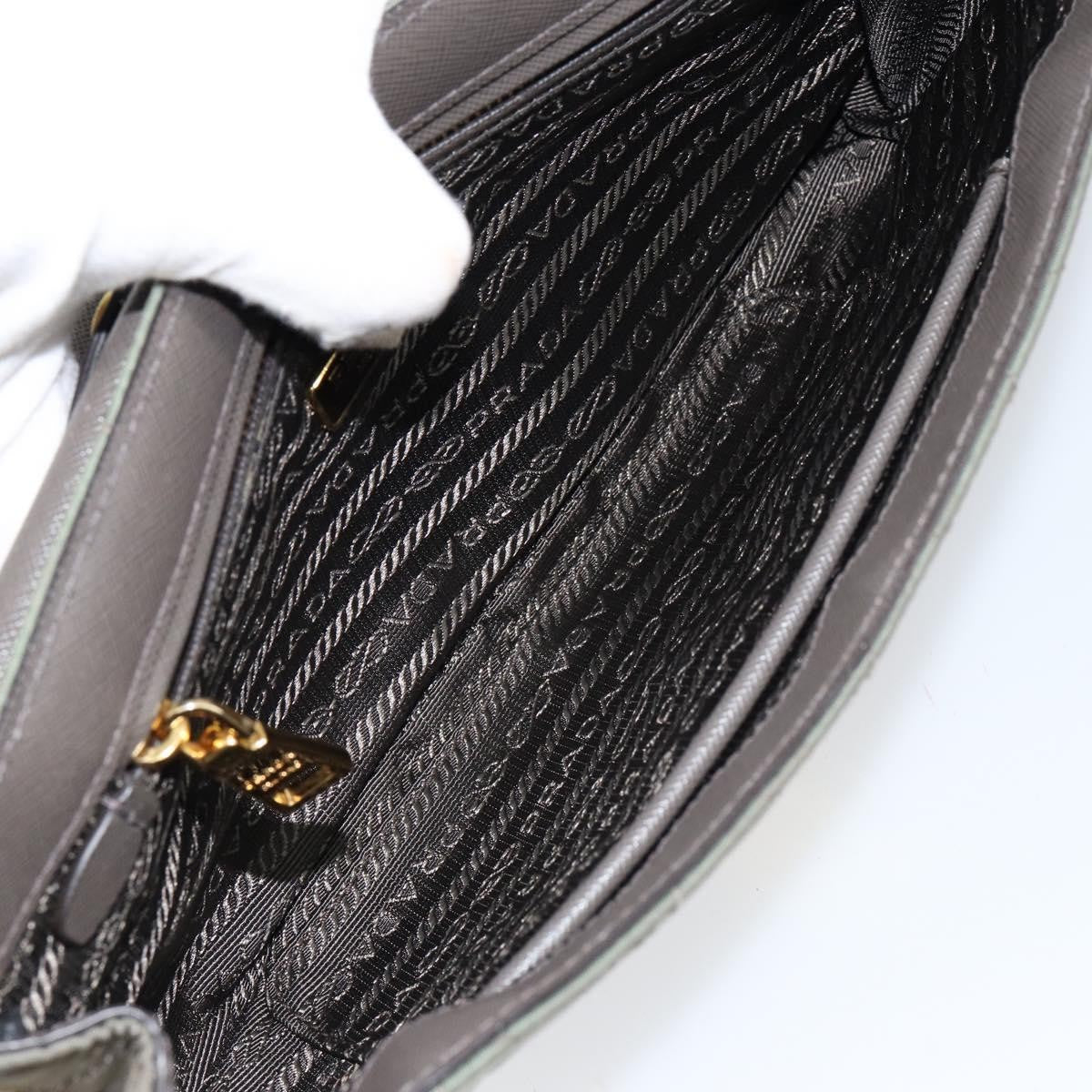 Prada Pushlock Chain Flap Bag Quilted Tessuto, KHAKI, NYLON, Shoulder bag