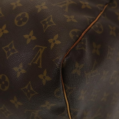 Louis Vuitton Keepall Bag Monogram Canvas, BROWN, CANVAS, Travel bag