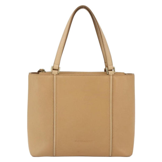 Burberry Vintage Handbag Leather, BEIGE, LEATHER, Handbag