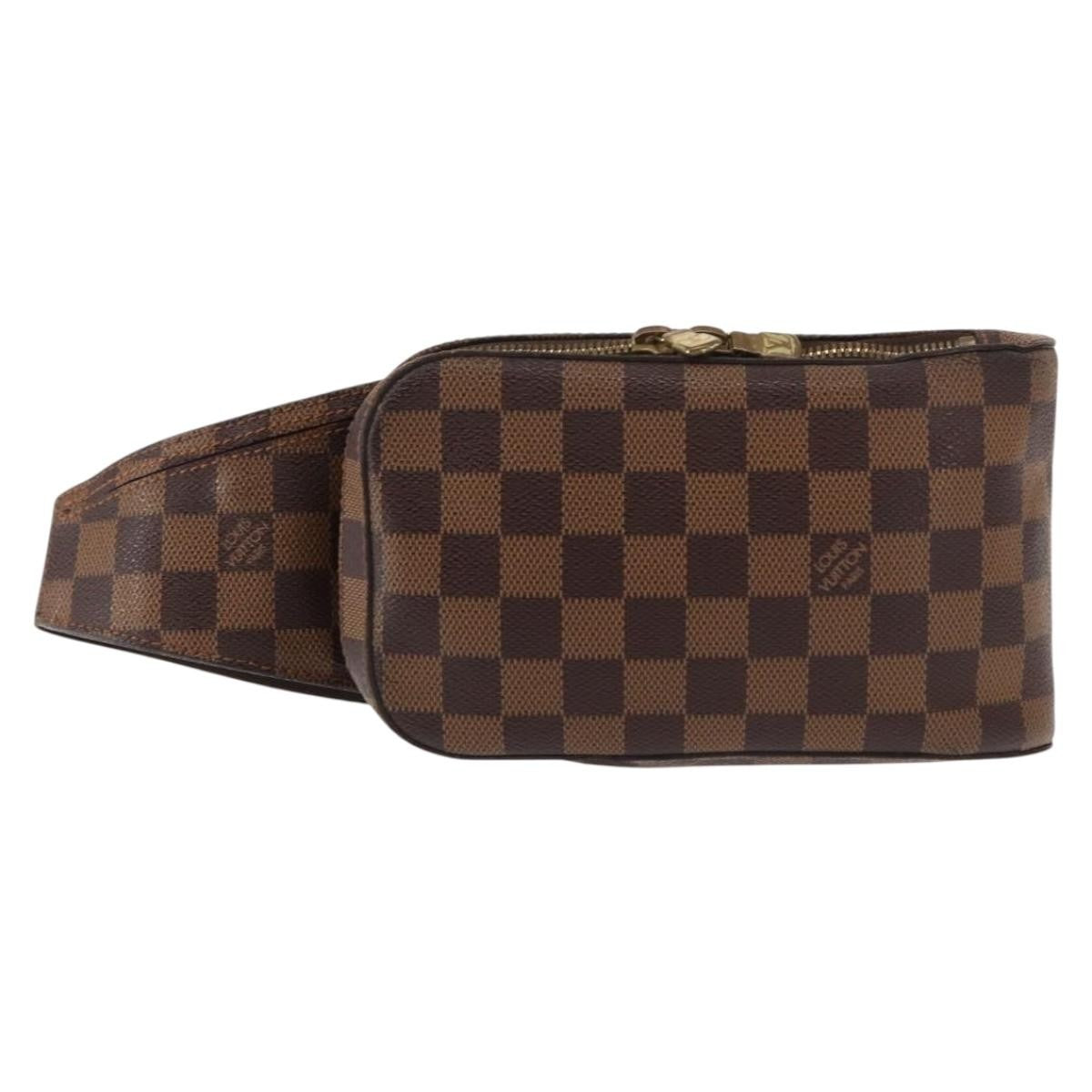 Louis Vuitton Geronimos Waist Bag Damier, BROWN, CANVAS, Shoulder bag