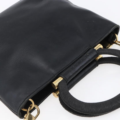 Celine Handbag Leather, BLACK, LEATHER, Handbag