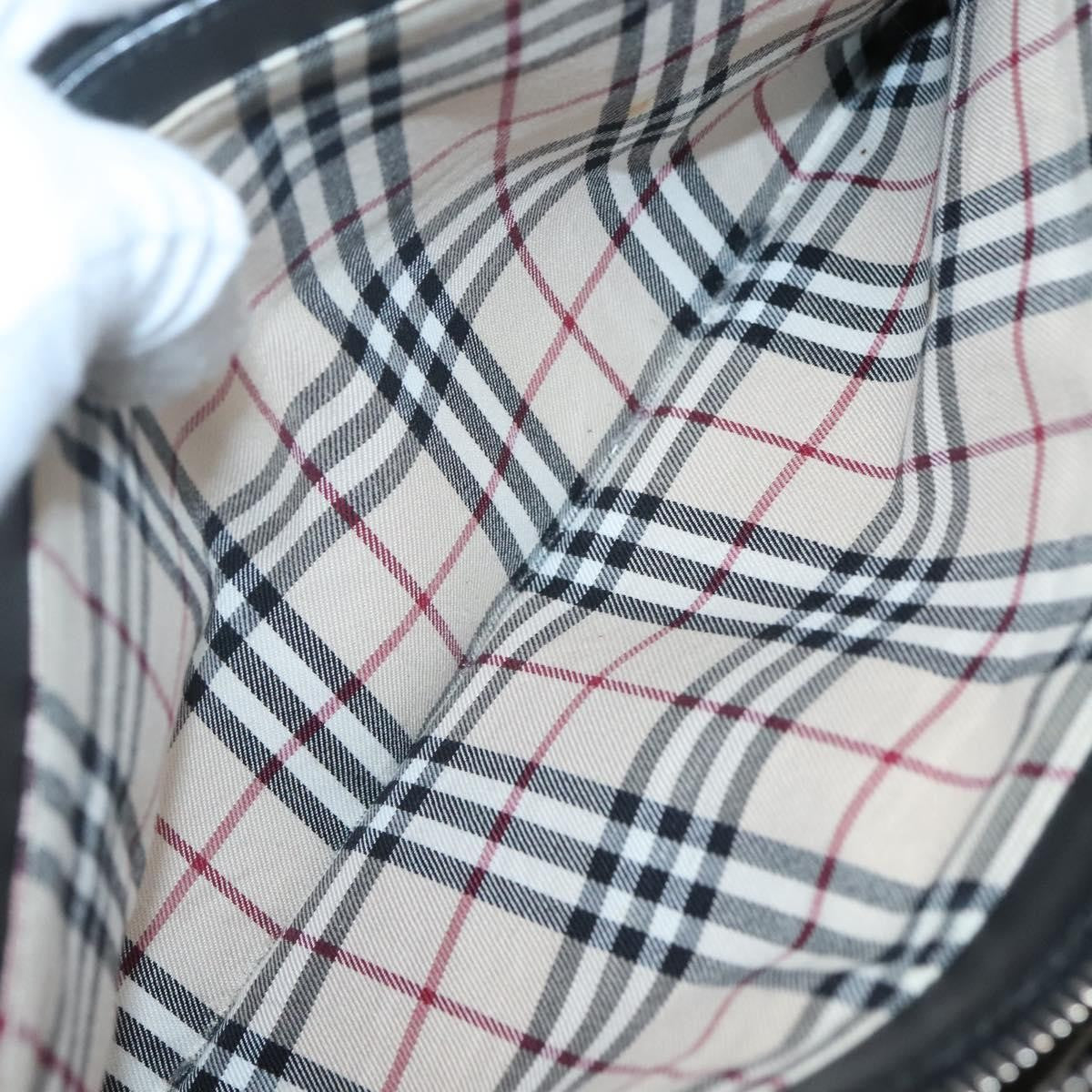 Burberry Vintage Handbag Leather, BLACK, LEATHER, Handbag