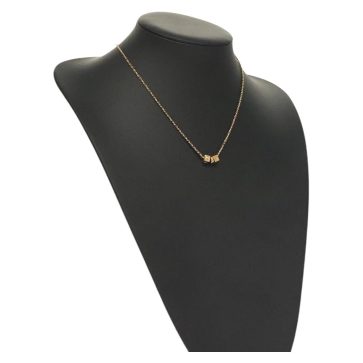 Christian Dior CD Pendant Necklace Gold-plated, GOLD, METAL, Necklace