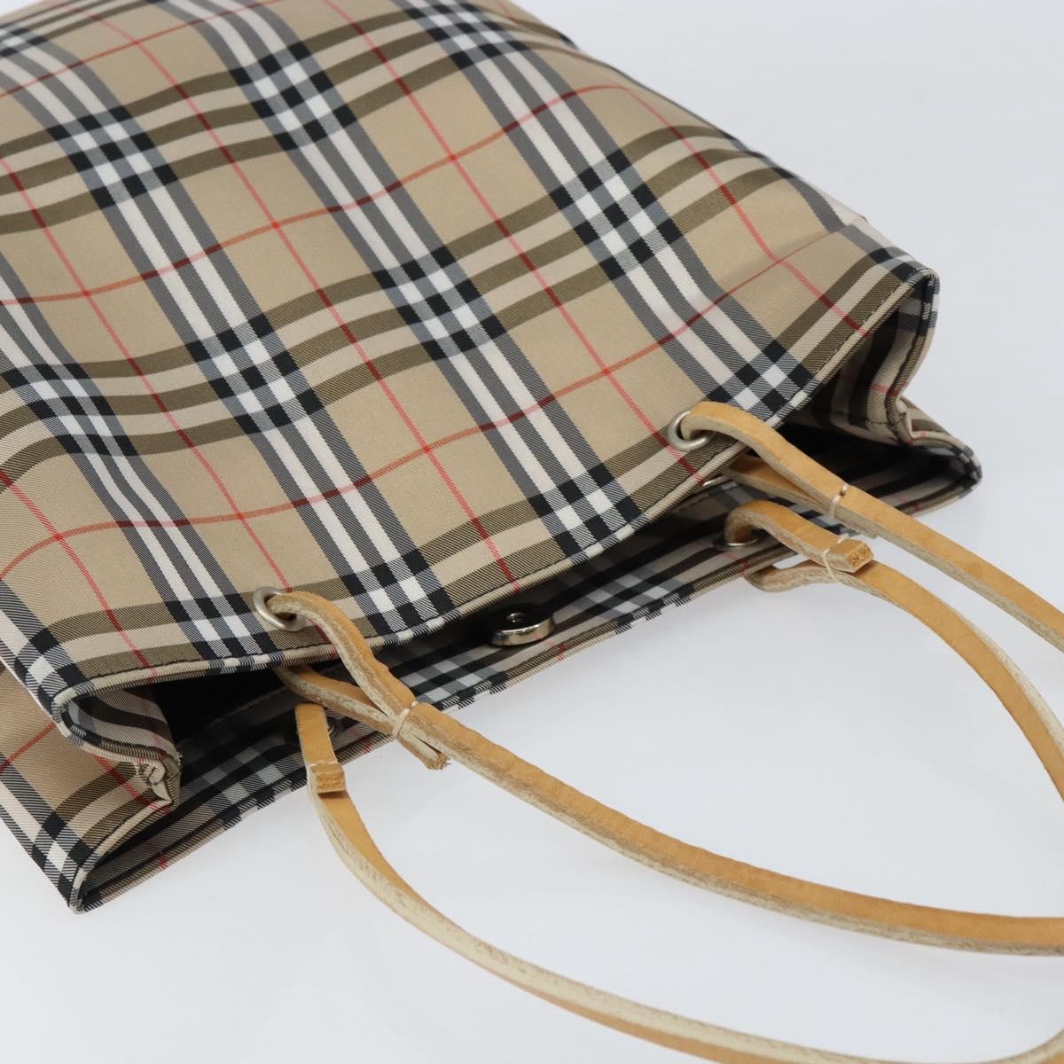 Burberry Nova Check Tote Nylon, BEIGE, NYLON, Tote bag