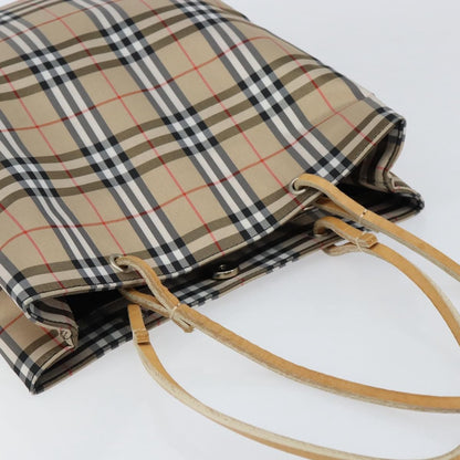 Burberry Nova Check Tote Nylon, BEIGE, NYLON, Tote bag