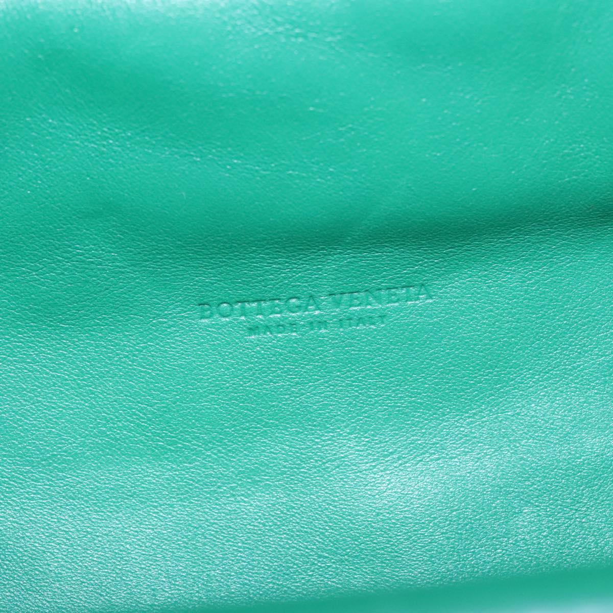 Bottega Veneta The Chain Pouch Leather, GREEN, LEATHER, Clutche & pouche