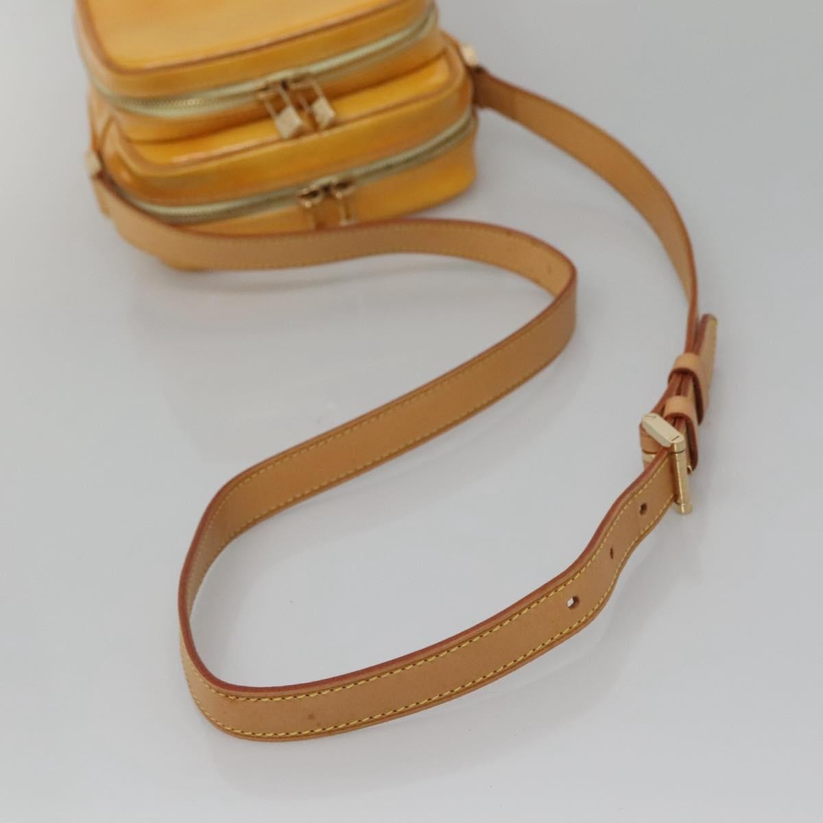 Louis Vuitton Wooster Handbag Monogram Vernis, YELLOW, PATENT_LEATHER, Handbag