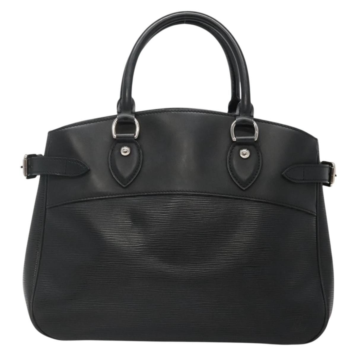 Louis Vuitton Passy Tote Epi Leather, BLACK, LEATHER, Tote bag