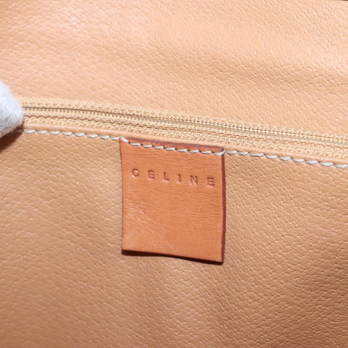 Celine Vintage Macadam Shoulder Bag Canvas and Leather, BROWN, CANVAS, Shoulder bag