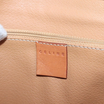 Celine Vintage Macadam Shoulder Bag Canvas and Leather, BROWN, CANVAS, Shoulder bag