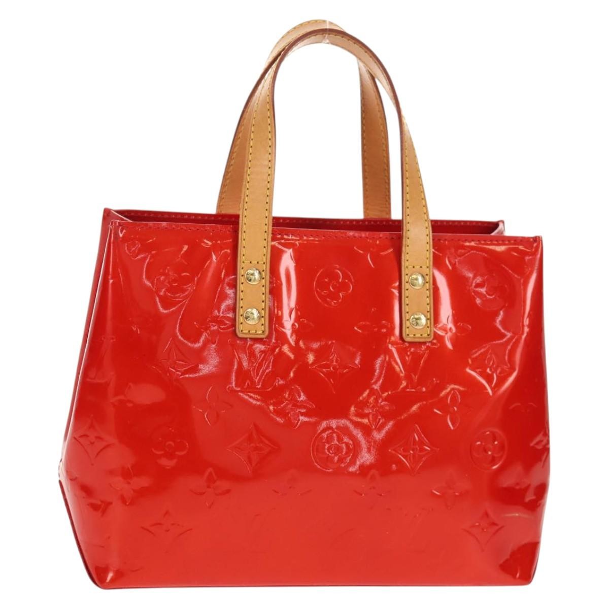 Louis Vuitton Reade Handbag Monogram Vernis, RED, PATENT_LEATHER, Handbag