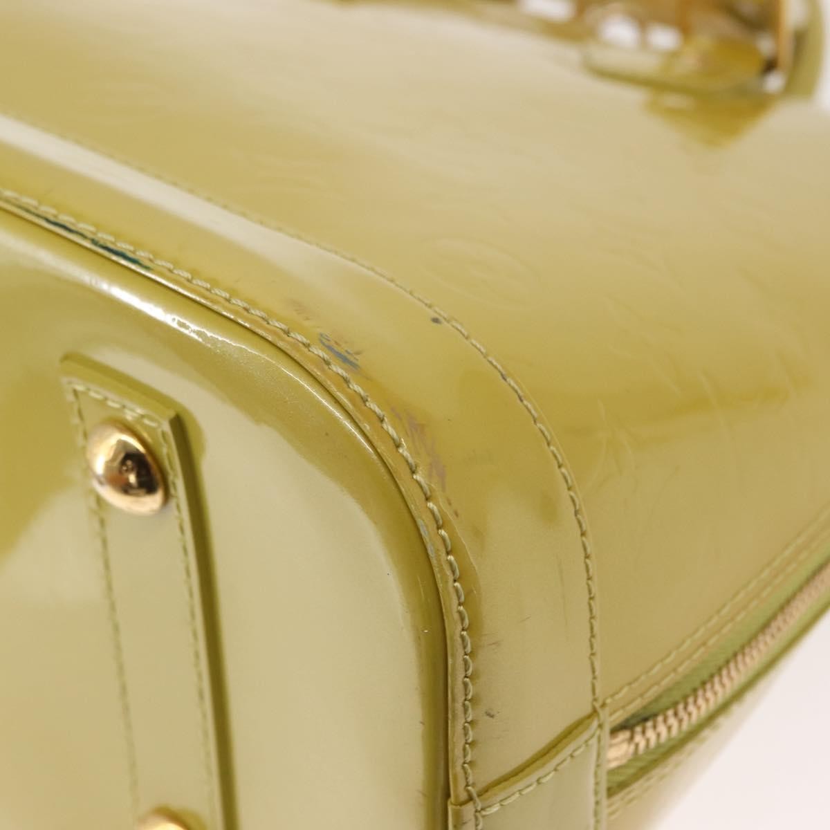 Louis Vuitton Alma Handbag Patent Leather, GREEN, PATENT_LEATHER, Handbag