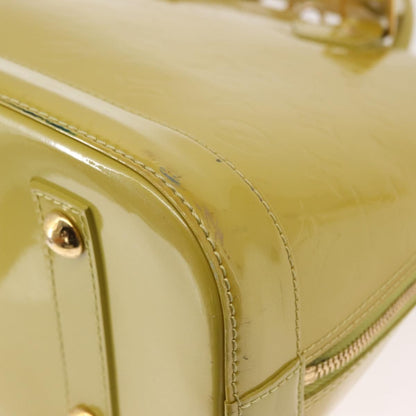 Louis Vuitton Alma Handbag Patent Leather, GREEN, PATENT_LEATHER, Handbag
