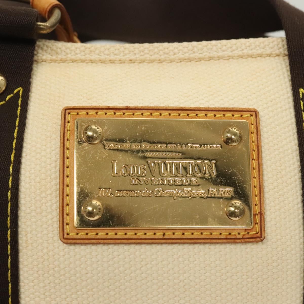 Louis Vuitton Antigua Tote Canvas, BEIGE, CANVAS, Tote bag