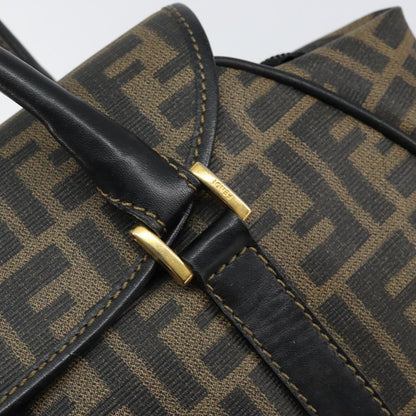 Fendi Zucca spalmati Zucca canvas spalmati flap rounded, BROWN, CANVAS, Handbag