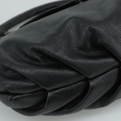 Salvatore Ferragamo Flap Handbag Leather, BLACK, LEATHER, Handbag