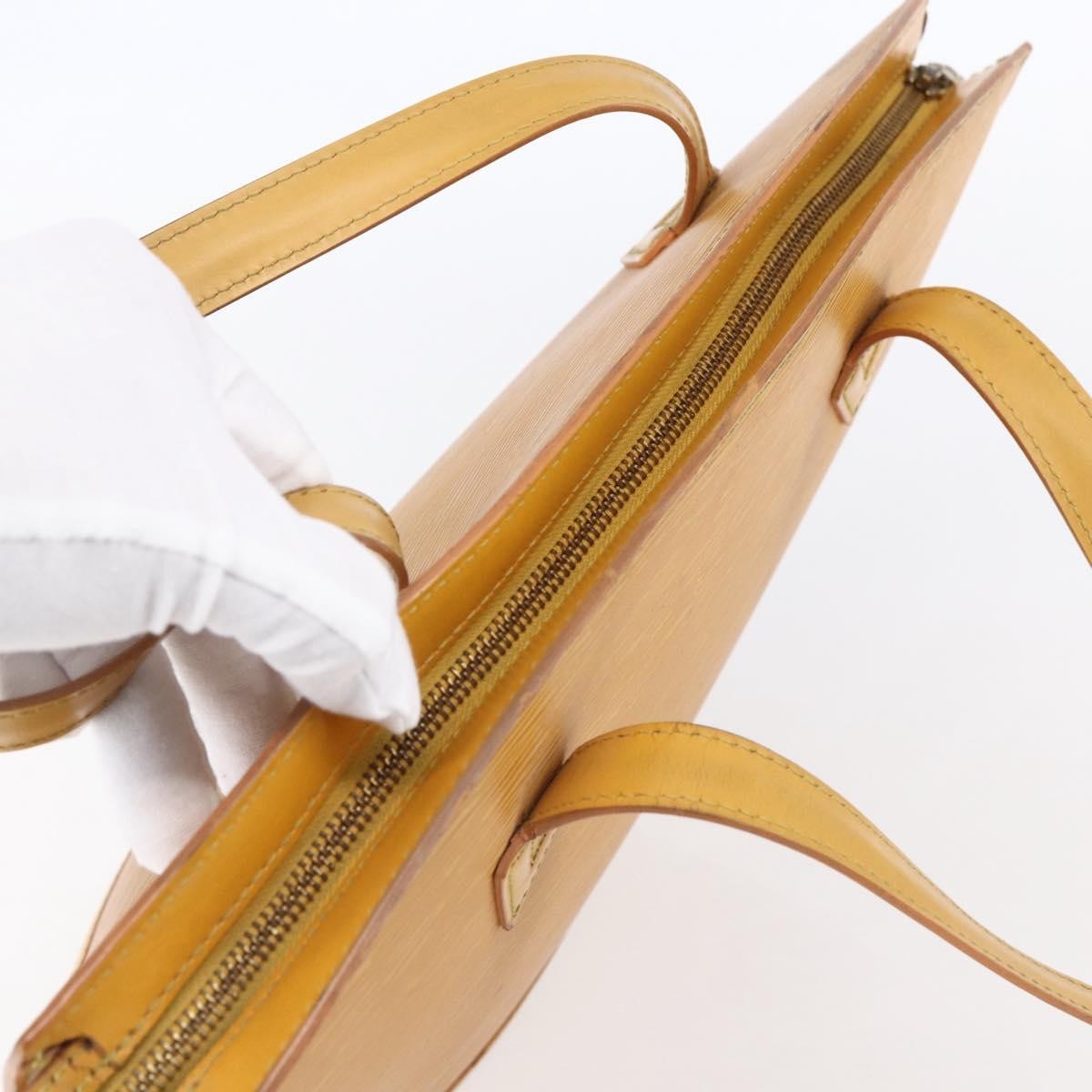 Louis Vuitton Saint Jacques Handbag Epi Leather, YELLOW, LEATHER, Handbag