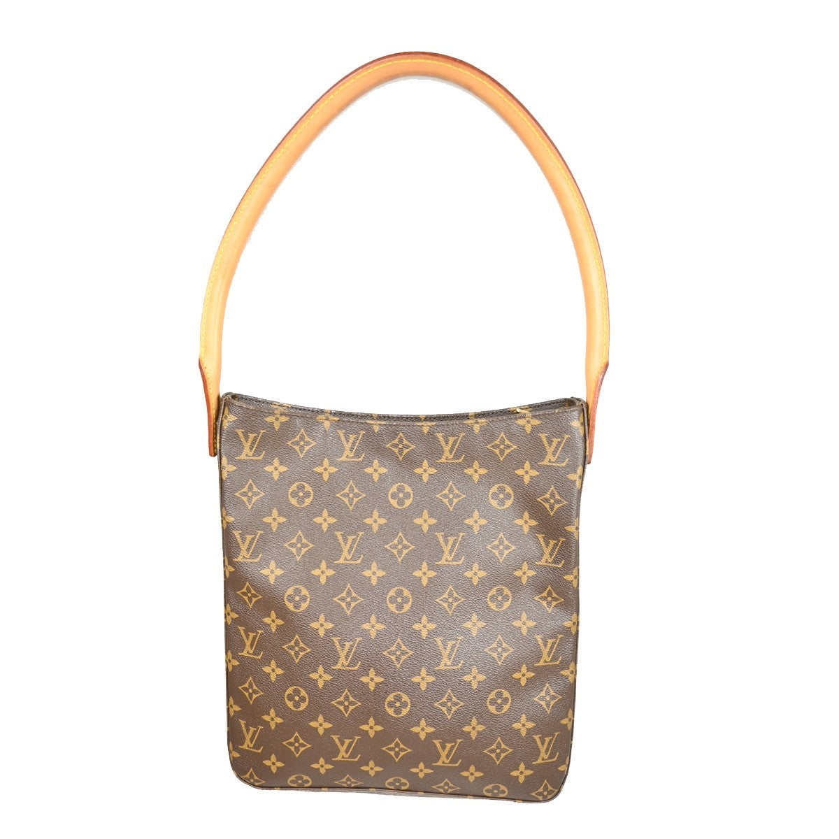 Louis Vuitton Looping Handbag Monogram Canvas, BROWN, CANVAS, Shoulder bag
