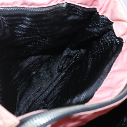 Prada Chain Zip Tote Quilted Tessuto, PINK, NYLON, Tote bag