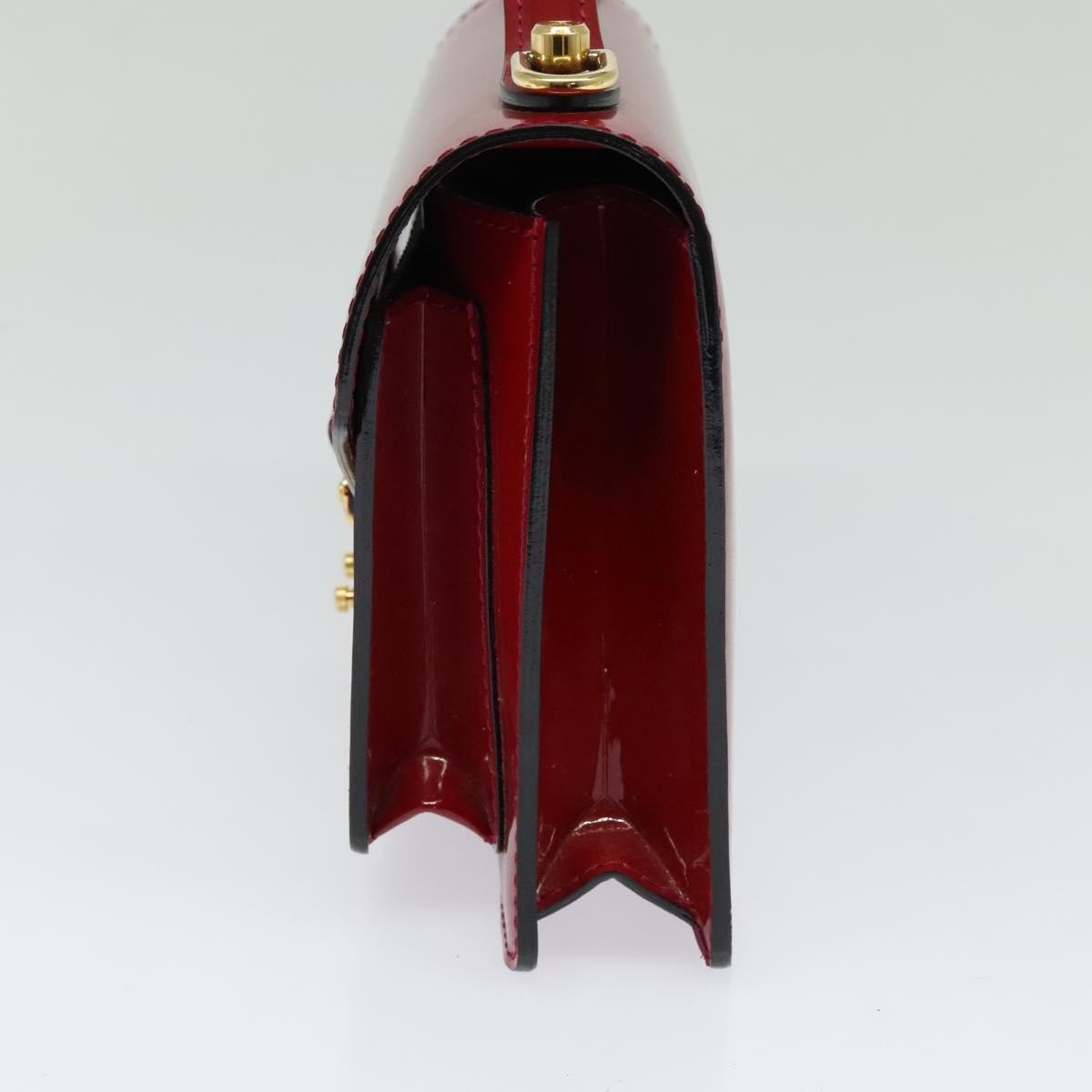 Louis Vuitton Monceau Handbag Vernis, RED, PATENT_LEATHER, Handbag