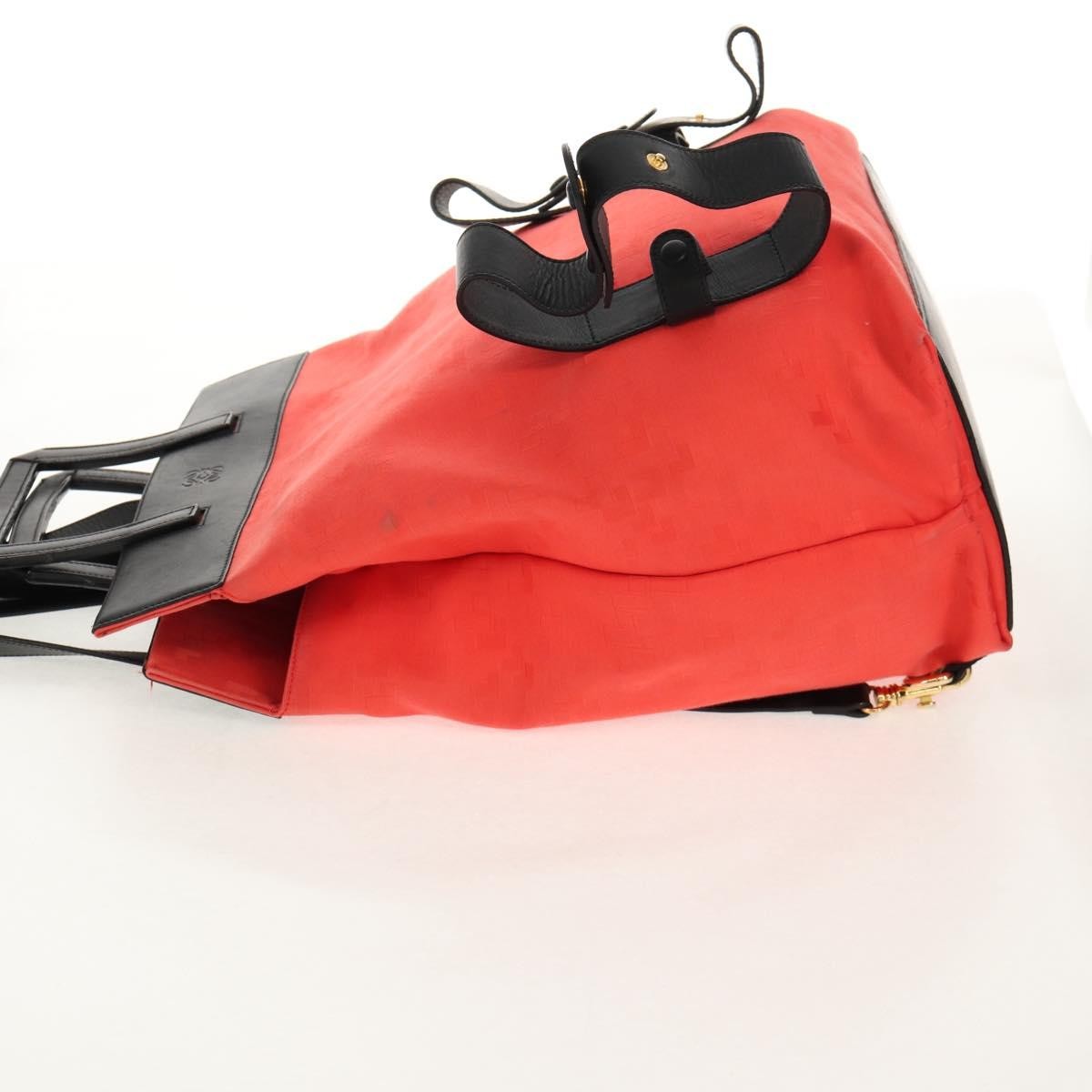 Loewe Anagram Backpack Canvas, BLACK, CANVAS, Backpack