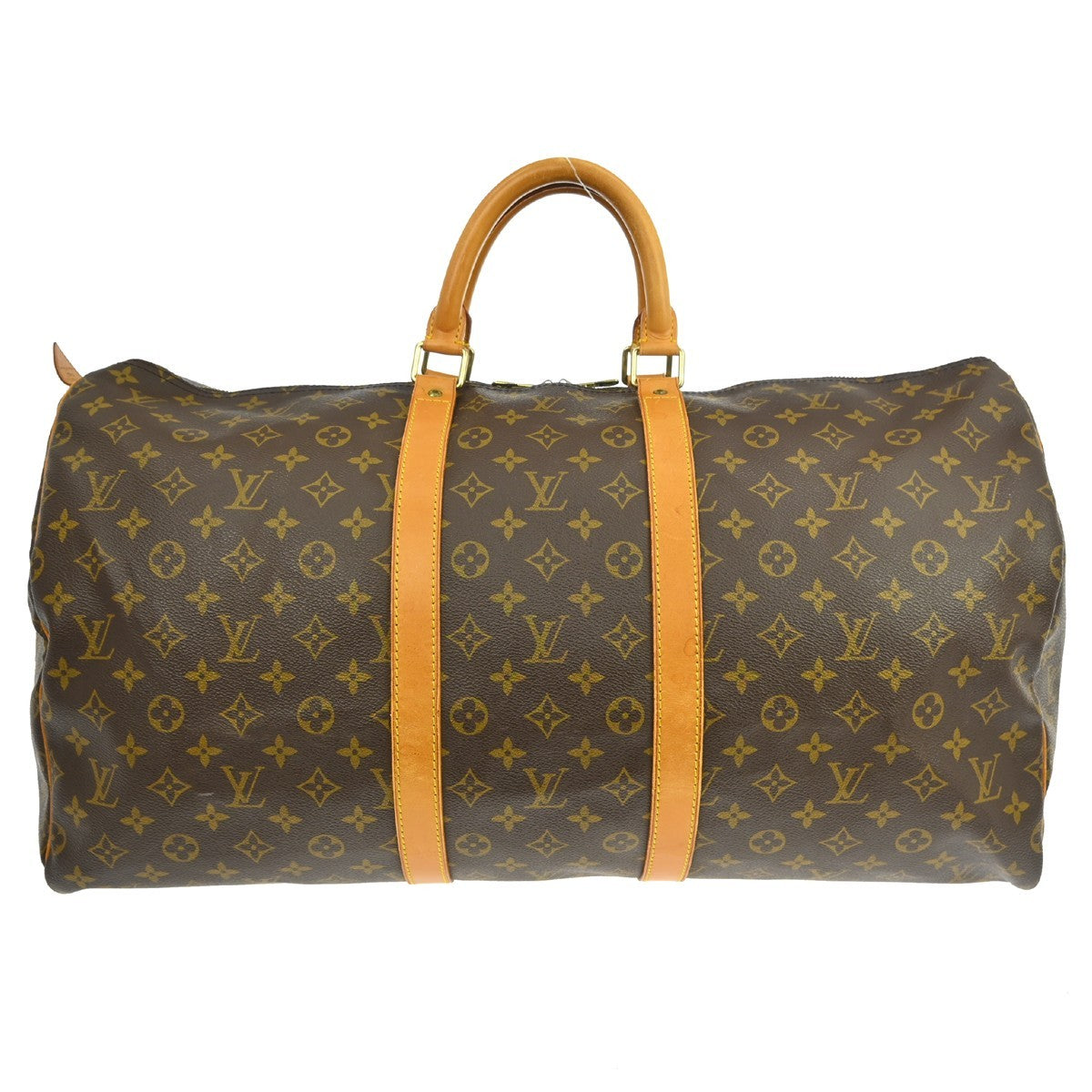 Louis Vuitton Keepall Bag Monogram Canvas, Brown, Canvas, Travel Bag