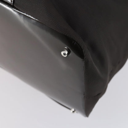 Gucci Vintage Bamboo Handle Tote Nylon, BROWN, NYLON, Tote bag