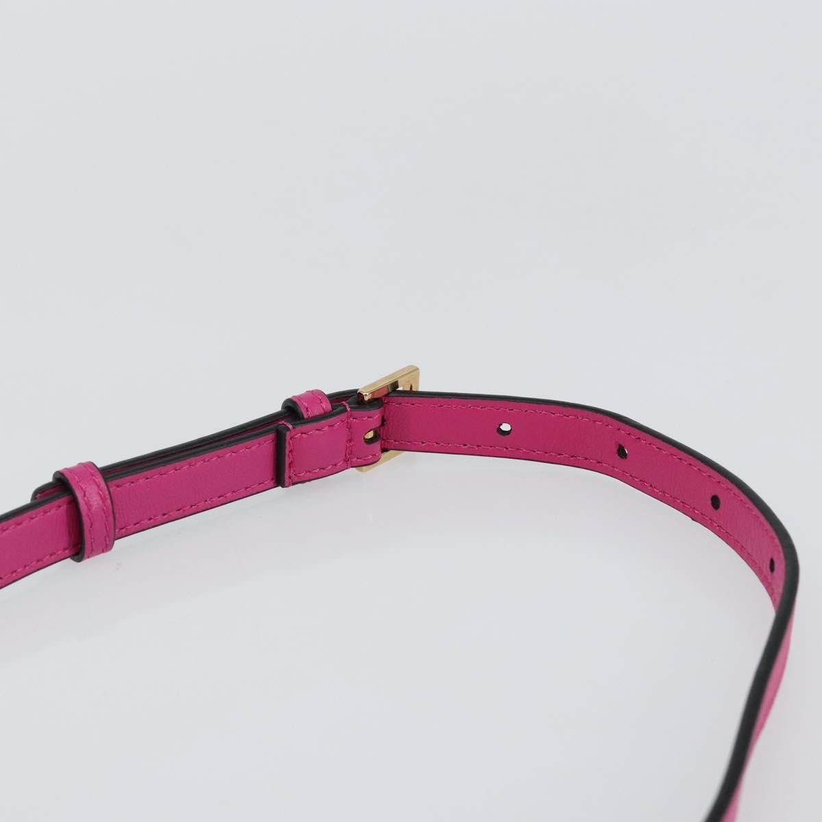 Versace Medusa Icon Front Slip Pocket Camera Bag Quilted Leather, PINK, LEATHER, Shoulder bag