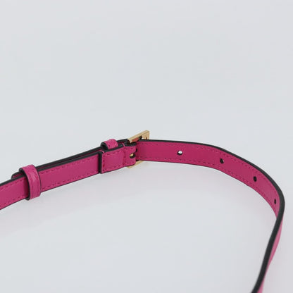 Versace Medusa Icon Front Slip Pocket Camera Bag Quilted Leather, PINK, LEATHER, Shoulder bag