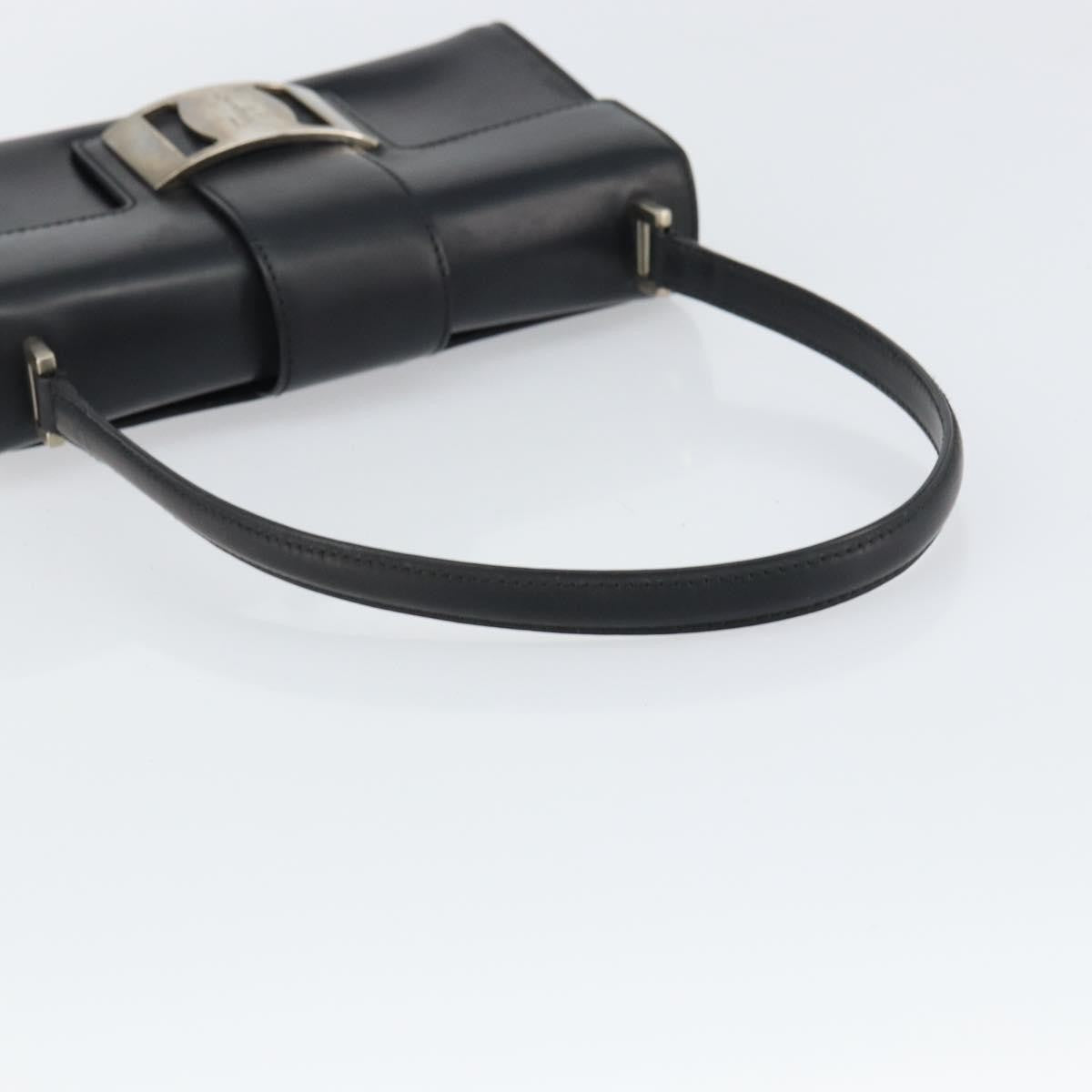 Salvatore Ferragamo Vala Handbag Leather, BLACK, LEATHER, Handbag