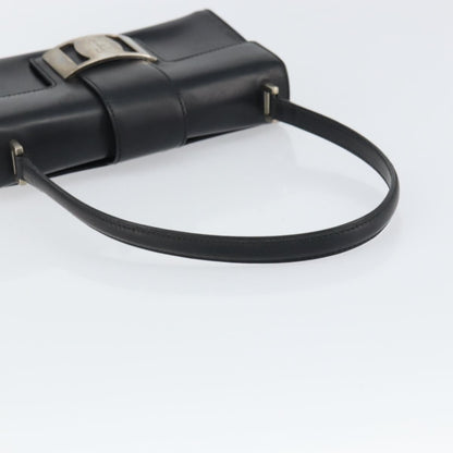 Salvatore Ferragamo Vala Handbag Leather, BLACK, LEATHER, Handbag