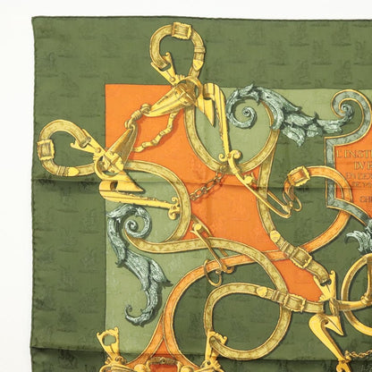 Hermes Carré 90 Silk multicolor, GREEN, SILK, Scarve & shawl