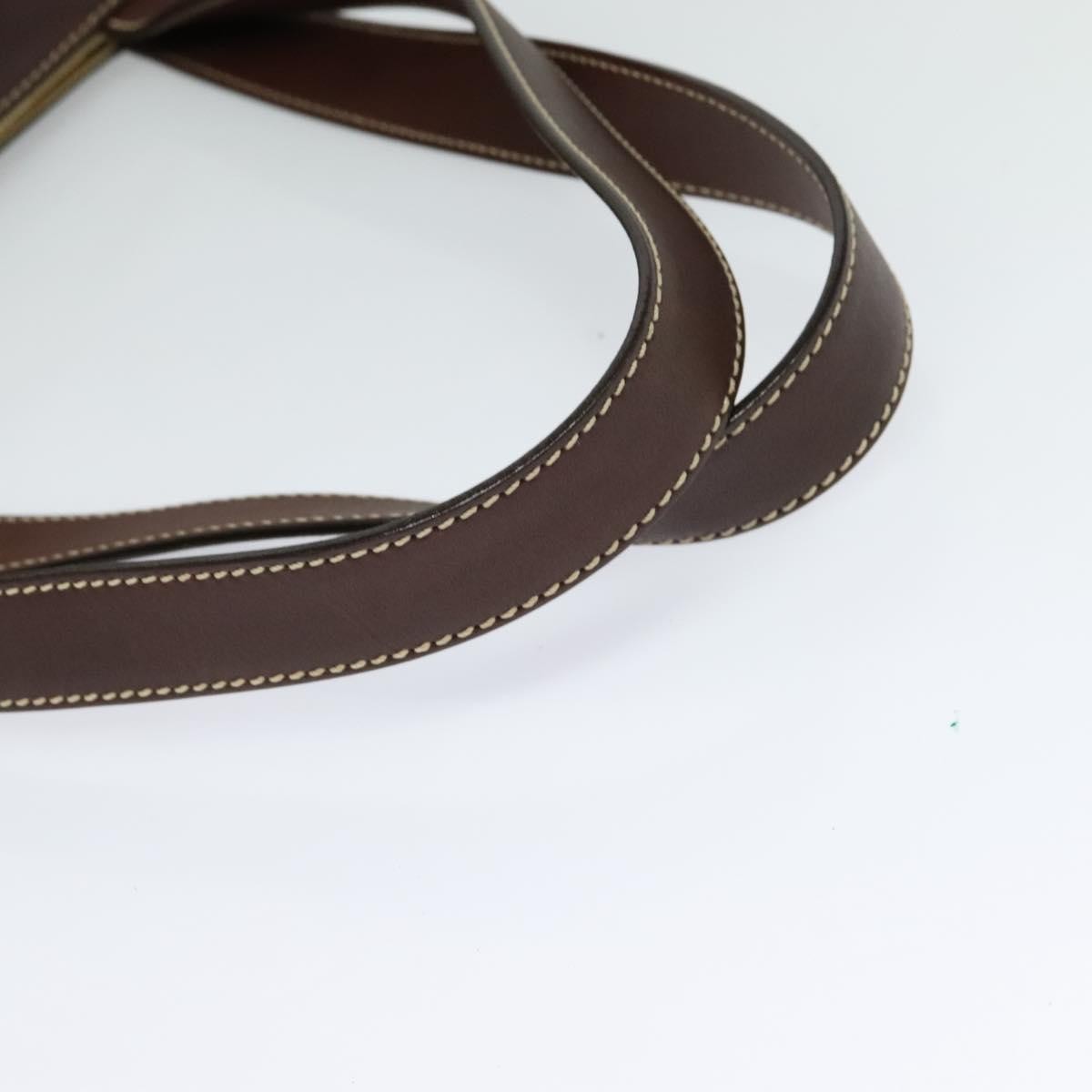 Chanel Vintage CC Tote Canvas with Leather, BEIGE, CANVAS, Tote bag