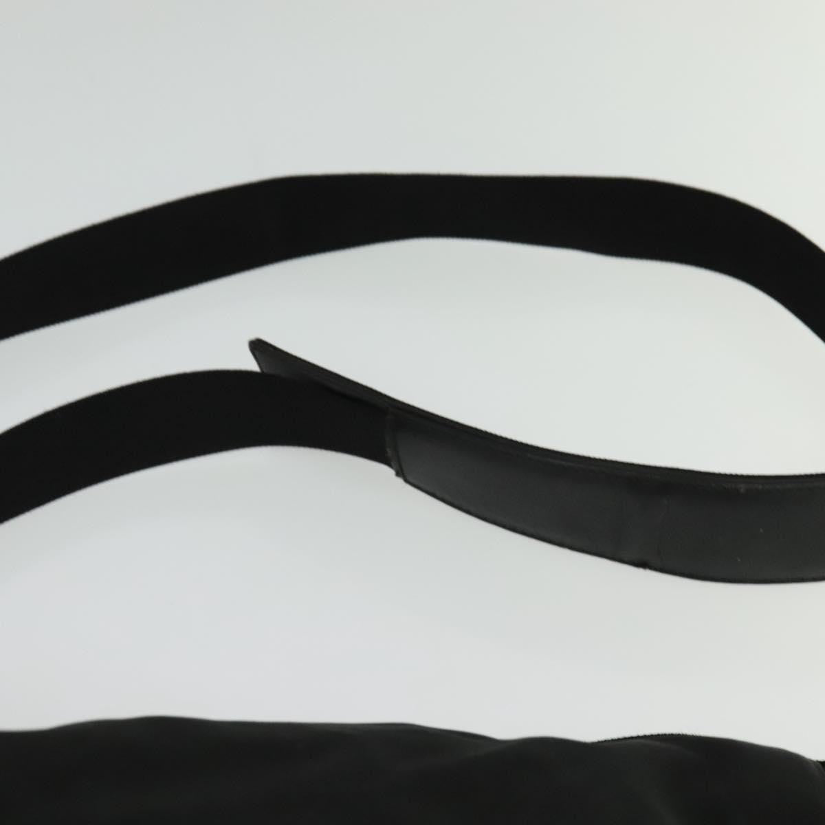 Gucci Side Pocket Flap Messenger Bag Nylon, BLACK, NYLON, Shoulder bag