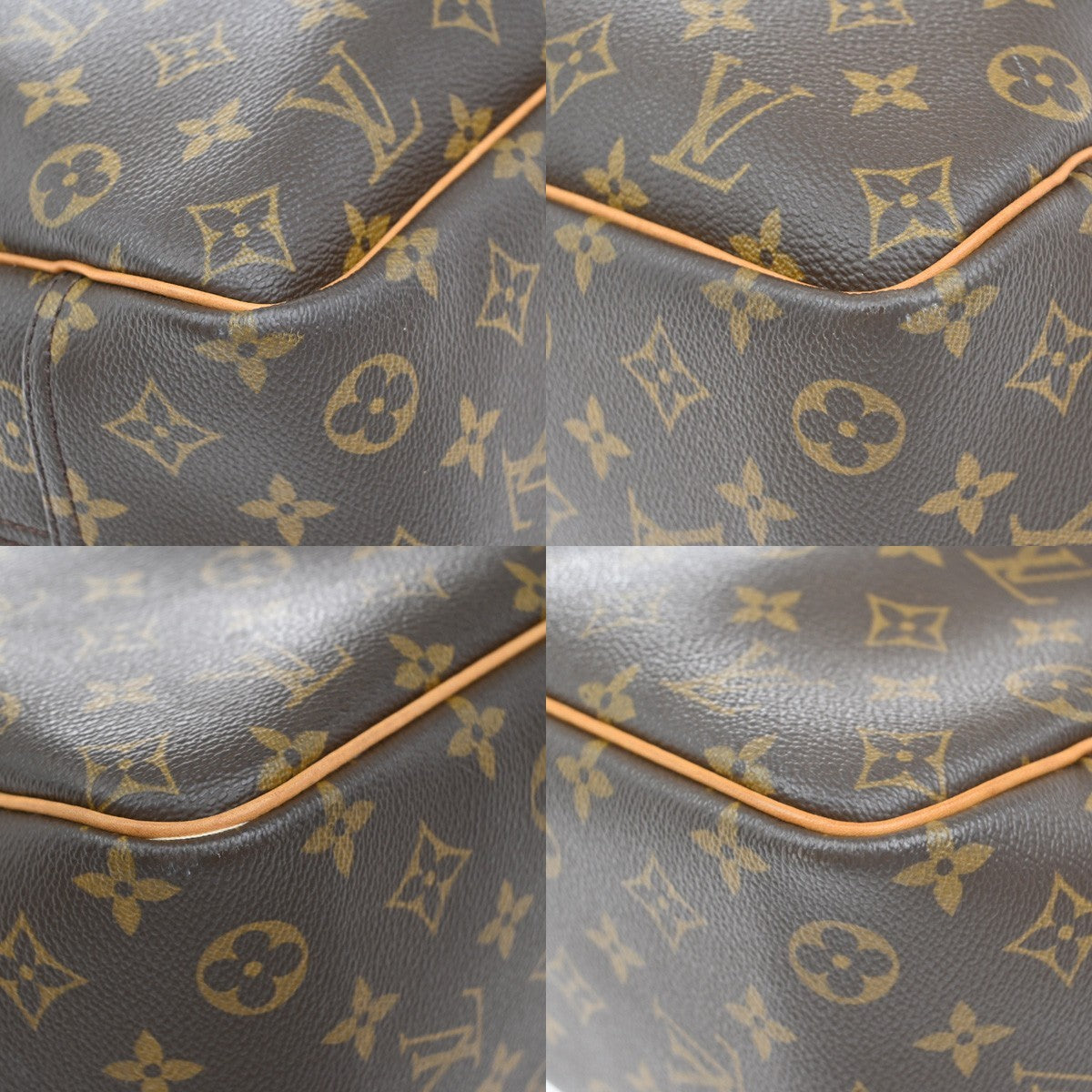 Louis Vuitton Deauville Handbag Monogram Canvas, BROWN, CANVAS, Handbag
