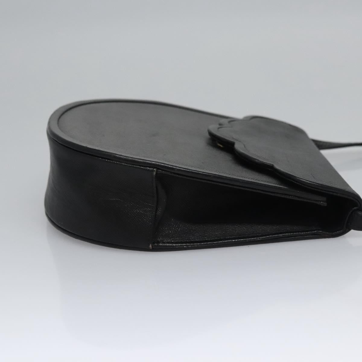 Saint Laurent Vintage Shoulder Bag Leather, BLACK, LEATHER, Shoulder bag