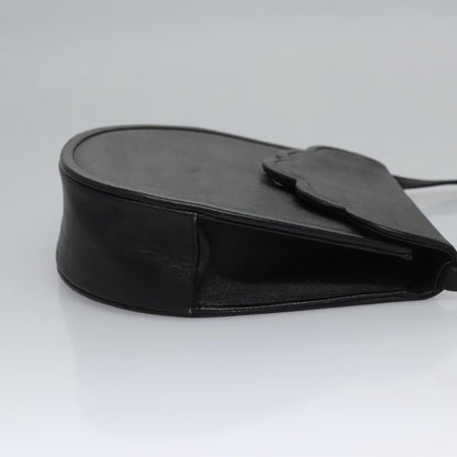 Saint Laurent Vintage Shoulder Bag Leather, BLACK, LEATHER, Shoulder bag