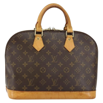 Louis Vuitton Alma Handbag Monogram Canvas, BROWN, CANVAS, Handbag